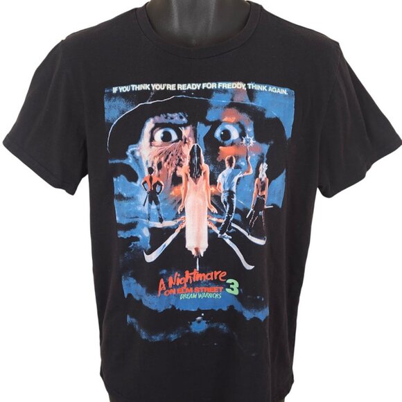 Nightmare On Elm Street 3 T Shirt Mens Size Large Black Dream Warriors Krueger - Picture 2 of 7